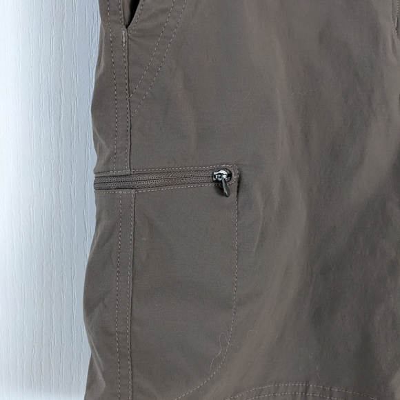 L.l Bean water repellent comfort trail hiking shorts ash color size 10 B1 - Picture 6 of 14
